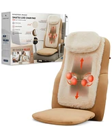 Sharper Image Shiatsu Luxe Chair Pad, Heated Seat Topper Massager