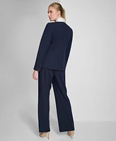 Tommy Hilfiger Women's Contrast Stand-Collar Blazer