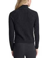 Dkny Sport Women's Half-Zip Mock Neck Top