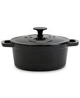 Smith and Clark Iron Works Enamel Cast Iron 3-Qt. Skull Dutch Oven