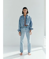 Mango Women's Pocketed Denim Jacket