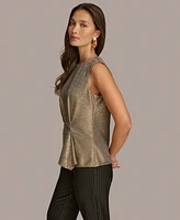 Donna Karan New York Women's Metallic Sleeveless Top