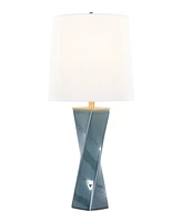 LumiSource 27" Ceramic Grandview Gallery Curvo Square Table Lamp