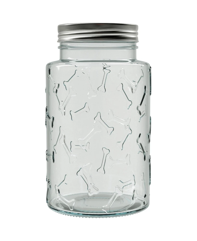 Amici Pet Bailey Bones Glass Canister - Medium