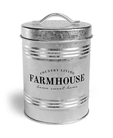 Amici Home Farmhouse Galvanized Metal Canister