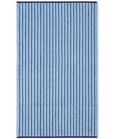 Lacoste Home Centre Mark Cotton Jacquard Stripe Bath Towel, 30" x 52"