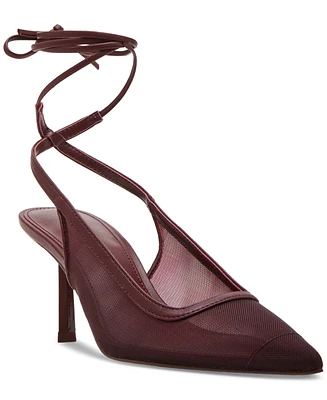 Madden Girl Brigitte Pointed-Toe Lace-Up Pumps