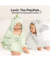KeaBabies PlayPals Baby Towels with Hood for Girls, Boys, 100% Organic Soft Cotton Hooded Bath Newborn, Kids