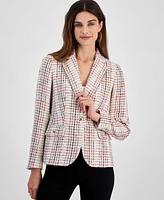 Anne Klein Women's Tweed One-Button Jacket