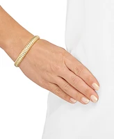 Tubogas Link Statement Bracelet in 18k Gold-Plated Sterling Silver