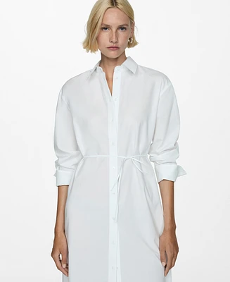 Mango Women's Bow Detail Long Shirt