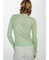 Mango Women's Fine Ribbed-Knit Sweater