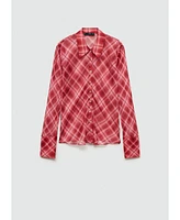 Mango Women's Pinstripe Suit Shirt