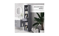 Slickblue Grey Bathroom Storage Cabinet – Elegant and Functional Solution for Bathroom Organization
