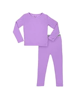 Bellabu Bear Toddler| Child Unisex Lavender Set of 2 Piece Pajamas