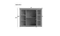 Slickblue Wall Mounted Bathroom Storage Cabinet Compact and Space-Saving Organizer for Small Bathrooms