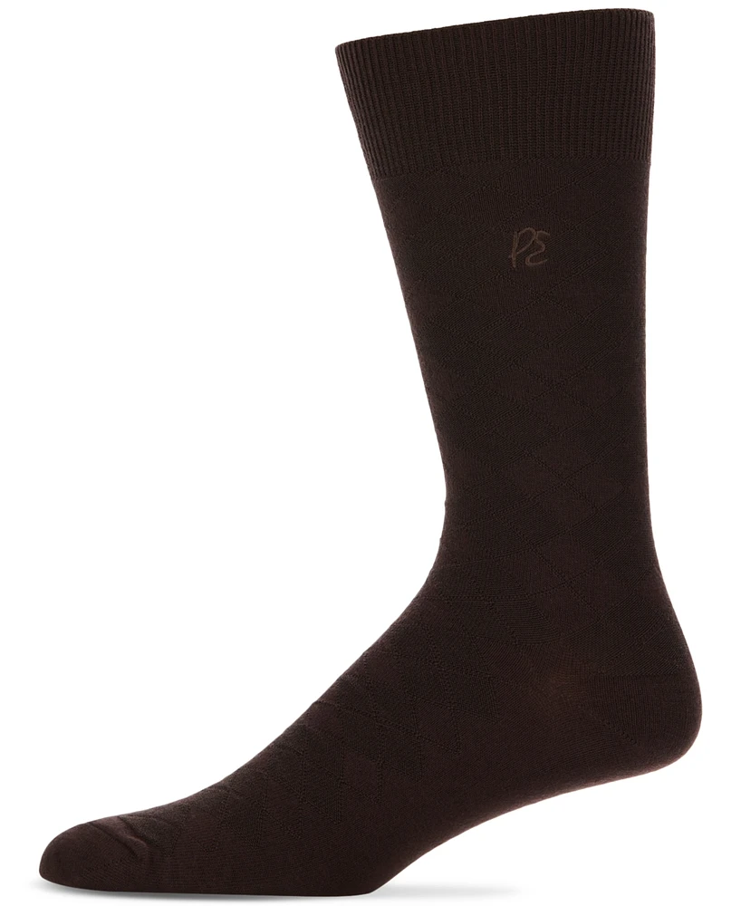 Perry Ellis Portfolio Men's Diamond Stitch Socks - 1 pk.