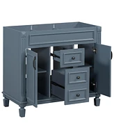 Slickblue 36'' Bathroom Vanity Base Without Sink Top for Customizable Storage Solutions