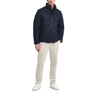 Barbour Men's Embleton Quilted Full-Zip Brushed Herringbone Jacket