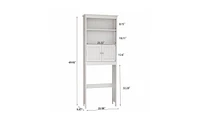 2-Tier Over-the-Toilet Rack – Space-Saving Bathroom Storage Shelf for Extra Organization