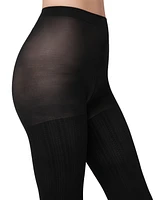 Hue Women's Control-Top Cable Tights U24233
