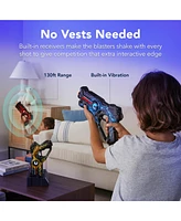 Best Choice Products Set of 4 Rechargeable Laser Tag Blasters, No Vests Needed w/ Docking Station, 4 Settings