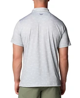 Columbia Men's Printed Short Sleeve Performance Polo Shirt
