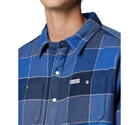 Columbia Men's Windward Ii Snap-Front Sherpa Lined Plaid Shirt Jacket