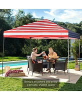 Best Choice Products 10x10ft Easy Setup Pop Up Canopy w/ 1-Button Setup, Wheeled Case