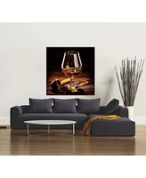 Simplie Fun Pipe And Tasting Glass Acrylic Wall Art (40 H X 40 W)