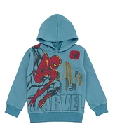 Marvel Boys Avengers Spider-Man Fleece Pullover Hoodie and Jogger Pants Outfit Set to (2T