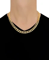 22" Curb Link Chain Necklace (10mm) in Solid 10k Gold