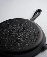 Victoria Cast Iron 10" Skillet with Helper Handle