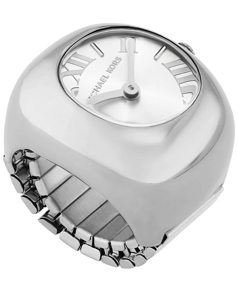 Michael Kors Women's Rylee Two-Hand Stainless Steel Watch Ring 24mm