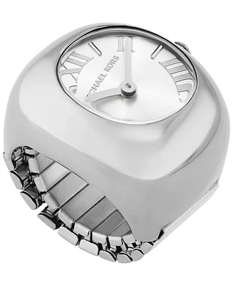 Michael Kors Women's Rylee Two-Hand Stainless Steel Watch Ring 24mm
