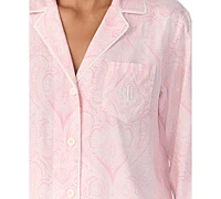 Lauren Ralph Lauren Women's Notched-Collar Pajama Set