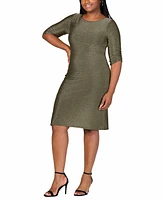 24seven Comfort Apparel Plus Mini Party Dress