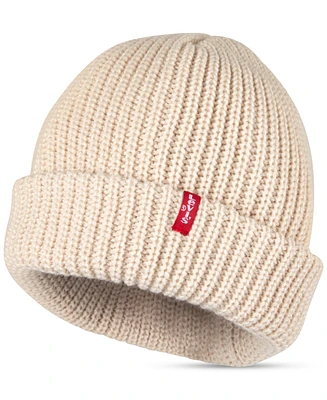 Levi's Men's Ribbed-Knit Cropped Beanie