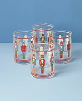 Lenox Nutcracker Assorted Double Old-Fashioned Glasses, Set of 4