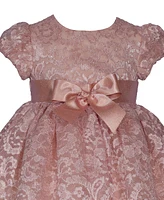 Bonnie Baby Girls Sparkle Lace Ballerina Dress