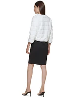 Calvin Klein Women's Faux-Fur Shrug
