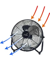 Vie Air 18 Inch Industrial High Velocity 3 Speed Metal Floor Fan