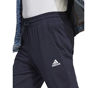 adidas Men's Quick-Drying Fitted-Cuff Logo Pants