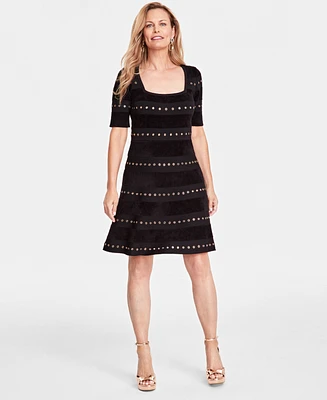 I.n.c. International Concepts Women's Grommet Sweater Dress, Created for Macy's