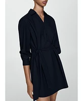 Mango Women's Bow Shirt Dress