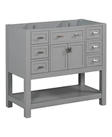 Slickblue 36'' Bathroom Vanity Base Without Top Sink for Customizable and Modern Bathroom Design