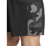 adidas Men's Camo Panel Woven Logo Shorts