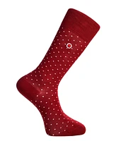 Love Sock Company Men's Luxury Cotton Mid-Calf Patterned Dress Socks with Seamless Toe. Savannah Bundle Sock, Pack Of 5