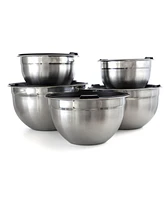 Megachef 5 Piece Multipurpose Stackable Mixing Bowl Set with Lids