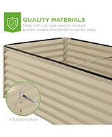 Best Choice Products 8x4x2ft Outdoor Metal Raised Garden Bed, Planter Box for Vegetables, Flowers, Herbs